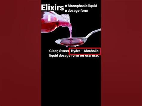 what are elixirs in pharmacy.